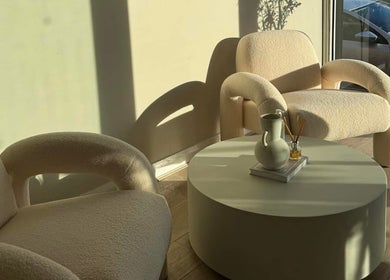 Peaceful lounge area at Nails by Livvy & Lash & Glow by Georgia, Normanton, England, GB.
