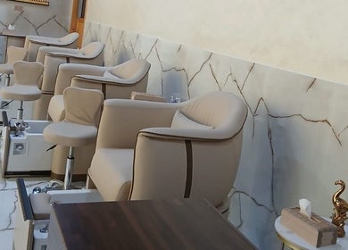 Luxurious pedicure chairs at Velvet Glow Ladies Salon, Dubai, Dubai, AE.