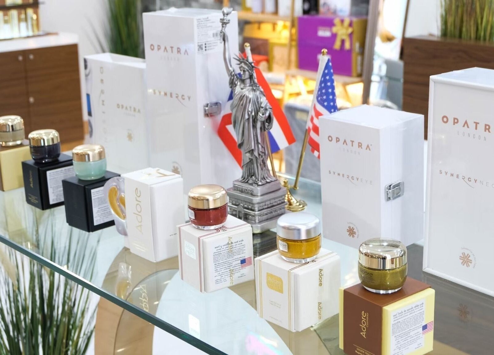 Adore Cosmetics products elegantly displayed at Krung Thep Maha Nakhon, Krung Thep Maha Nakhon, TH.