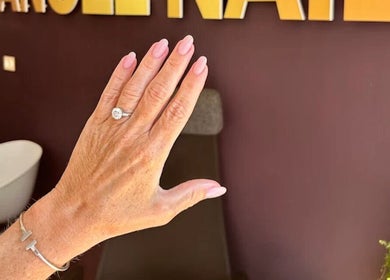Elegant hand with manicure at Angel Nails in Uccle, Bruxelles, BE, showcasing beauty and care.