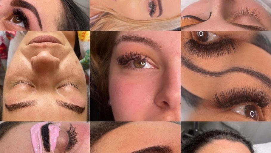 Collage of eyelash extensions at Luxury Lashes, Ōtaki, Wellington Region, NZ showcasing different styles.