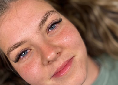 Close-up of stunning eyelashes at Ember Lash, Lilyfield, New South Wales, AU.