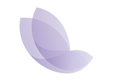 Abstract purple leaf logo of Studio Karen Ribeiro in London, England, GB.