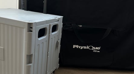 Portable physiotherapy equipment at Push Sports Therapy in Daventry, England, GB.