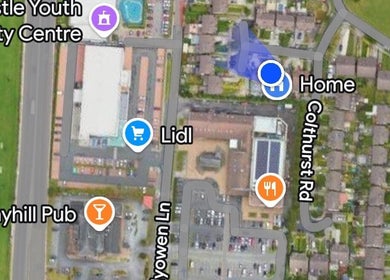 Map view near Studio Mae Nails, Lucan, County Dublin, IE, showing nearby venues and roads.