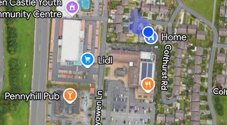 Map view near Studio Mae Nails, Lucan, County Dublin, IE, showing nearby venues and roads.