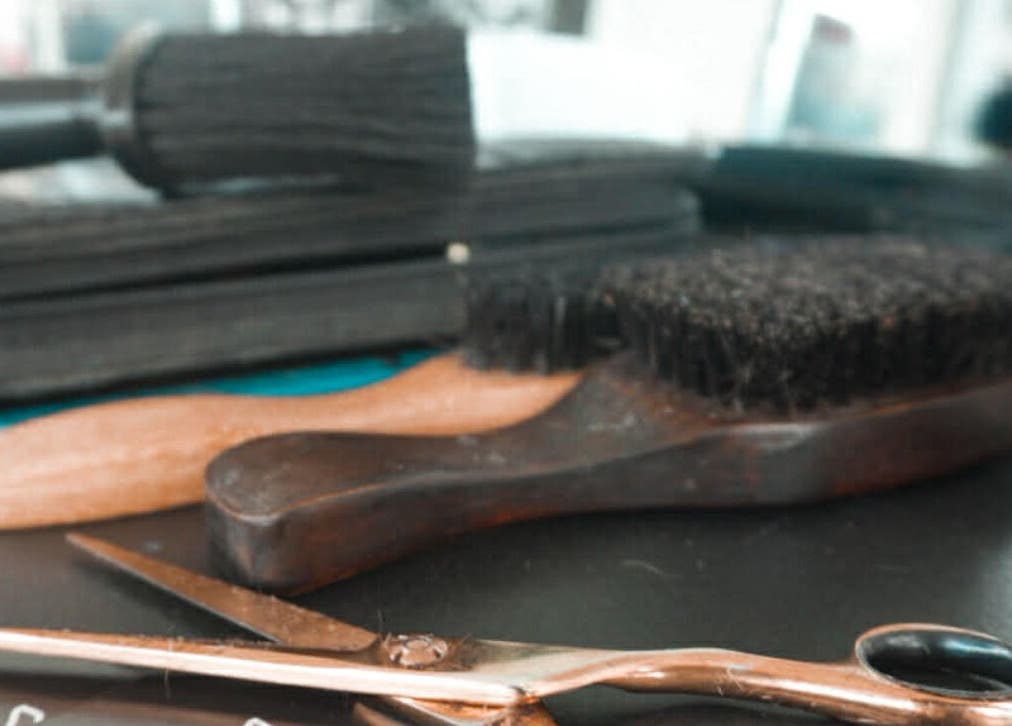 Close-up of barber tools at The Vigilante Barber, Erakala, Queensland, AU.