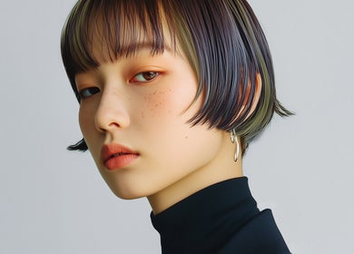 Chic bob haircut at 이철헤어커커 명동2호점 LeeChul HairKerker Myeongdong 2nd Branch, Seoul, KR.