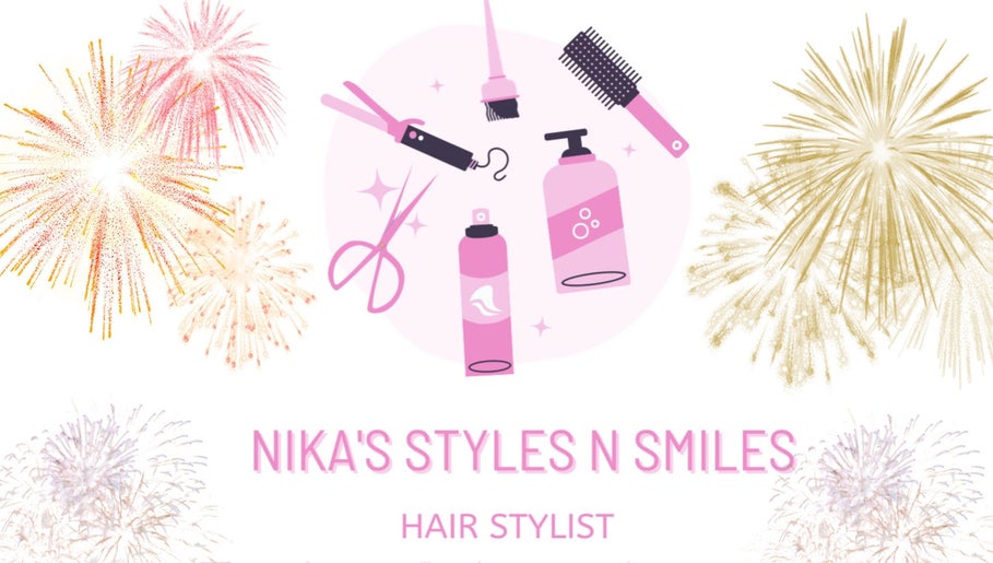 Celebrate beauty at Nika’s Styles & Smiles in Castries, LC with vibrant tools and fireworks.