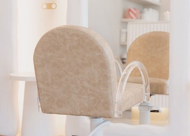 Chic salon chair at Goddess Hair Co, Melbourne, Victoria, AU. Perfect for your beauty and wellness experience.