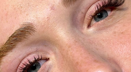 Close-up of expertly crafted lashes at AJ Lash & Brow, Bristol, England, GB showcasing natural beauty enhancement.