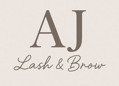 AJ Lash & Brow logo showcasing sleek design, located in Bristol, England, GB.