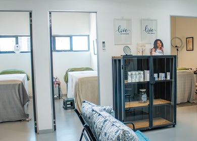 Relaxing treatment rooms at Micure Aesthetics Clinic, Gaborone, Gaborone City, BW, offering a serene spa experience.