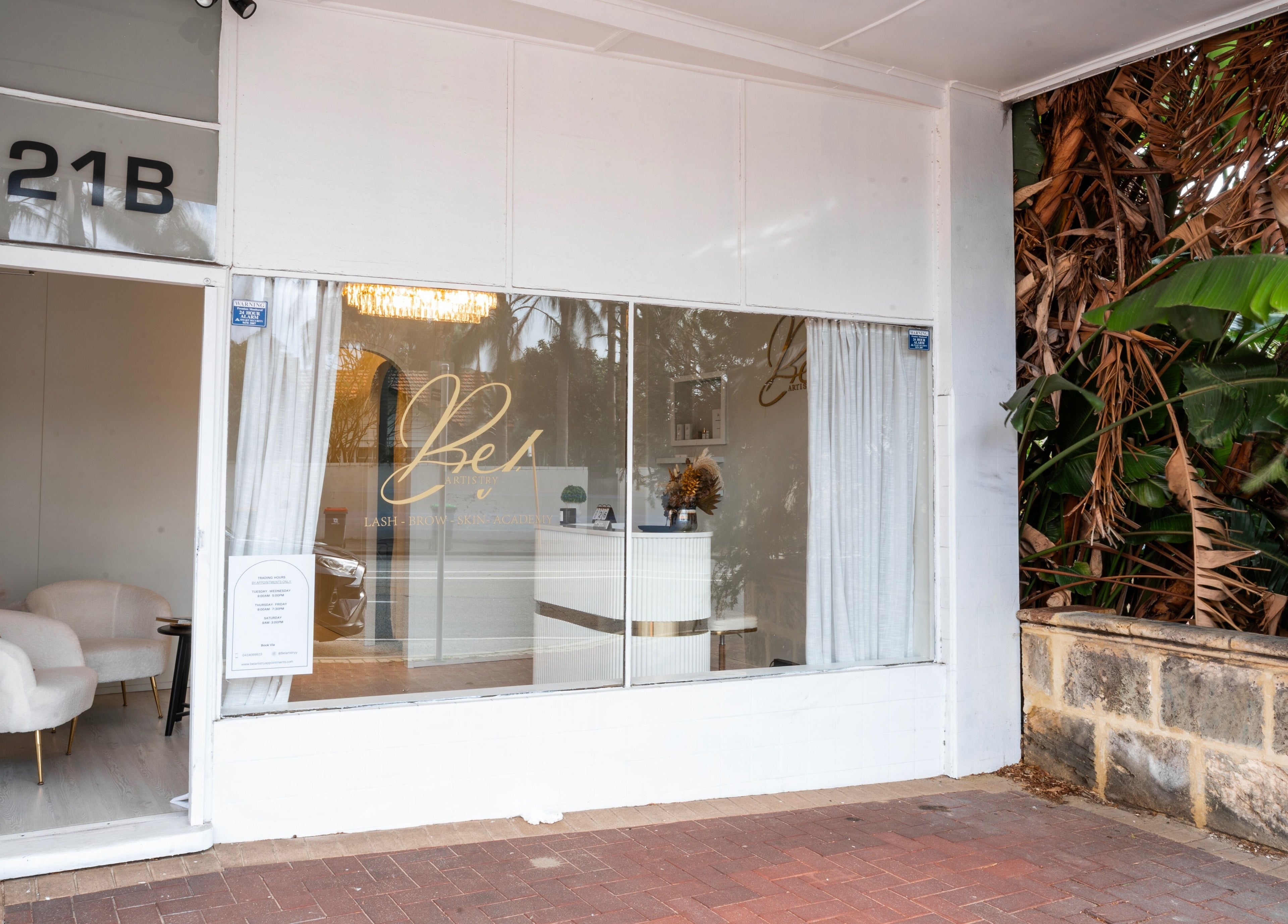 Entrance of Pretty Kitty at Mount Hawthorn, Western Australia, AU with elegant decor.