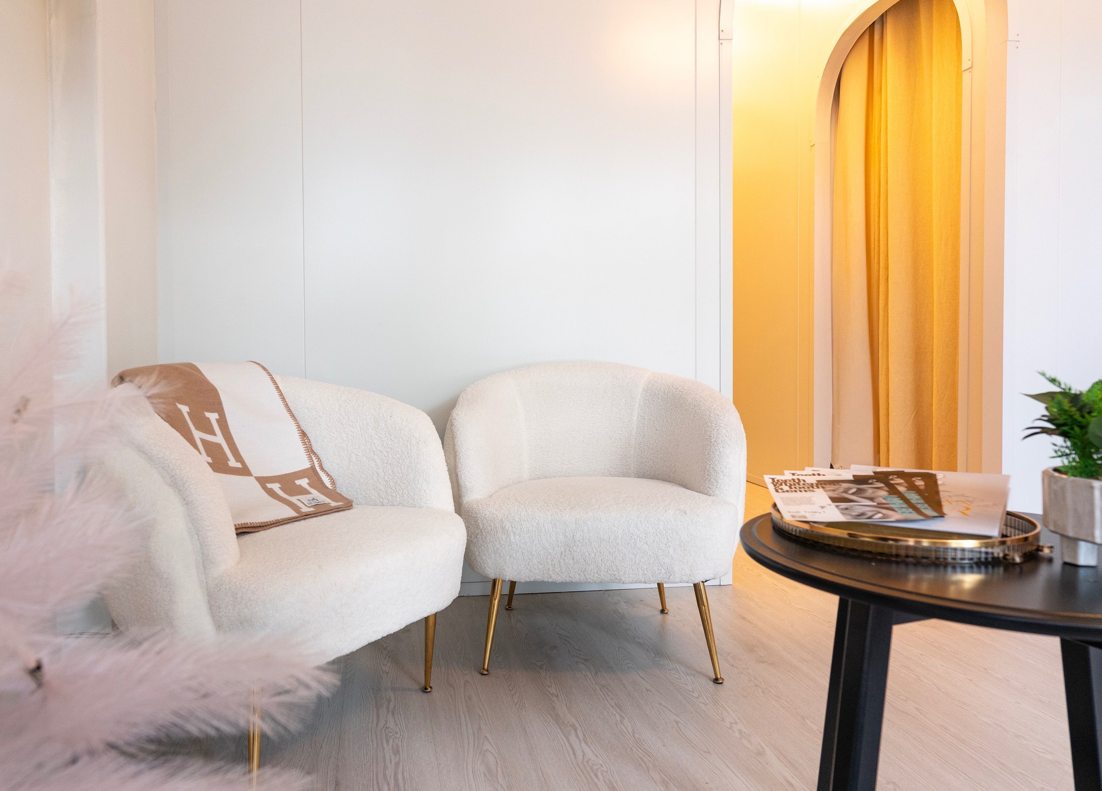 Inviting seating area at Pretty Kitty, Mount Hawthorn, Western Australia, AU.