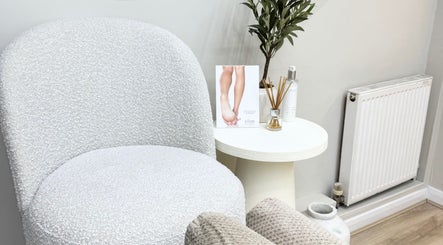 A serene corner at BeautyByCoChlo | Chloe Turton, Normanton, England, GB with a plush chair and decor.