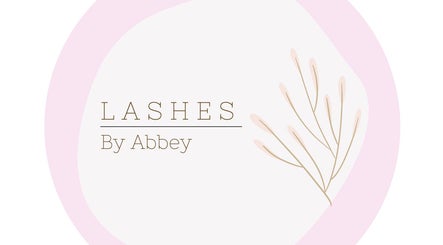 Logo for Lashes by Abbey, featuring pastel design, located in Simcoe, Ontario, CA.