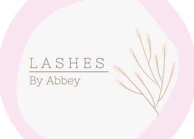 Lashes by Abbey logo in Simcoe, Ontario, CA with minimalist design.