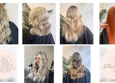 Blonde hair with wavy styling at Hair by Zara Hinde, Glasgow, Scotland, GB, showcasing salon expertise.