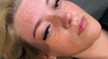 Close-up of elegant lash extensions at The Cosmetic Lounge - By Jordi, Blackburn, England, GB.