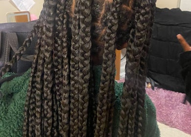 Intricate braided hairstyle at Styled by Ajaya in Clarksville, Tennessee, US.