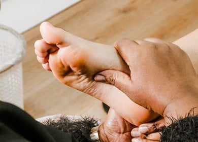 Relaxing foot massage at Laleh Nail and Beauty, Cape Town, Western Cape, ZA for ultimate relaxation.