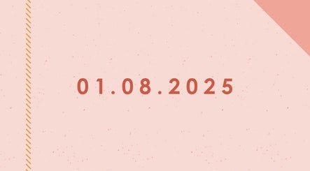 Save the date design for The Peach Club event on August 1, 2025, Randburg, Gauteng, ZA.