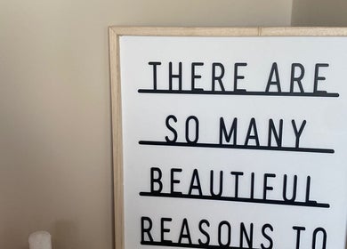 Inspirational quote sign at Air Lashes and Brows, Ludlow, England, GB, enhancing the relaxing ambiance.