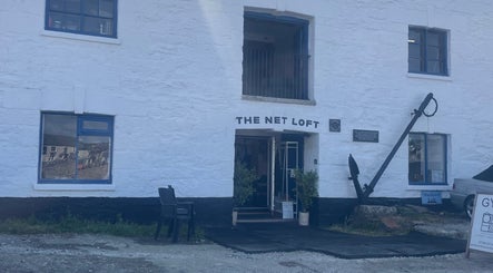 Exterior of The Net Loft, Marie’s Sports and Wellbeing Massage in Porthleven, England, GB.