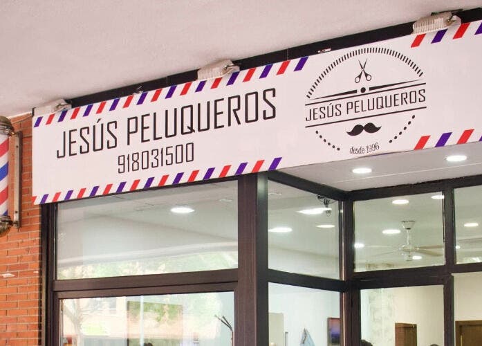 Entrada de Jesús Peluqueros, peluquería en Tres Cantos, Comunidad De Madrid, ES.
