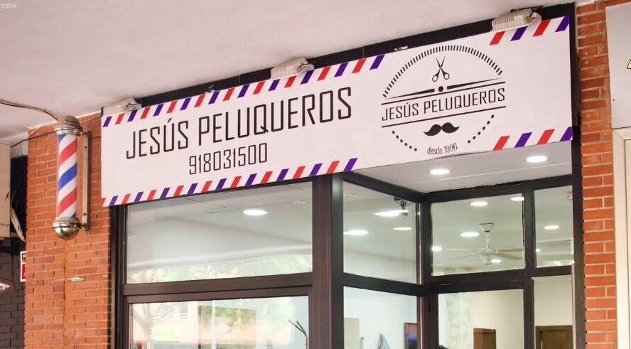 Entrada de Jesús Peluqueros, peluquería en Tres Cantos, Comunidad De Madrid, ES.
