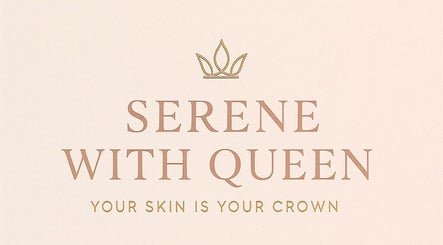 Elegant logo for Serene with Queen at Leicester, England, GB. Highlighting luxury beauty services.