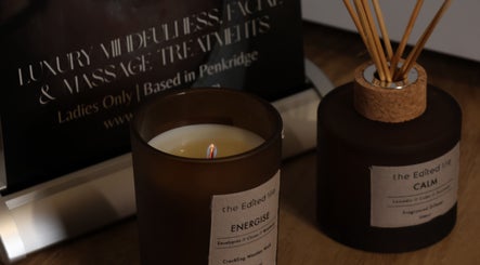 Candles and diffuser creating a calming ambiance at Spa Ukiyo in Stafford, England, GB.