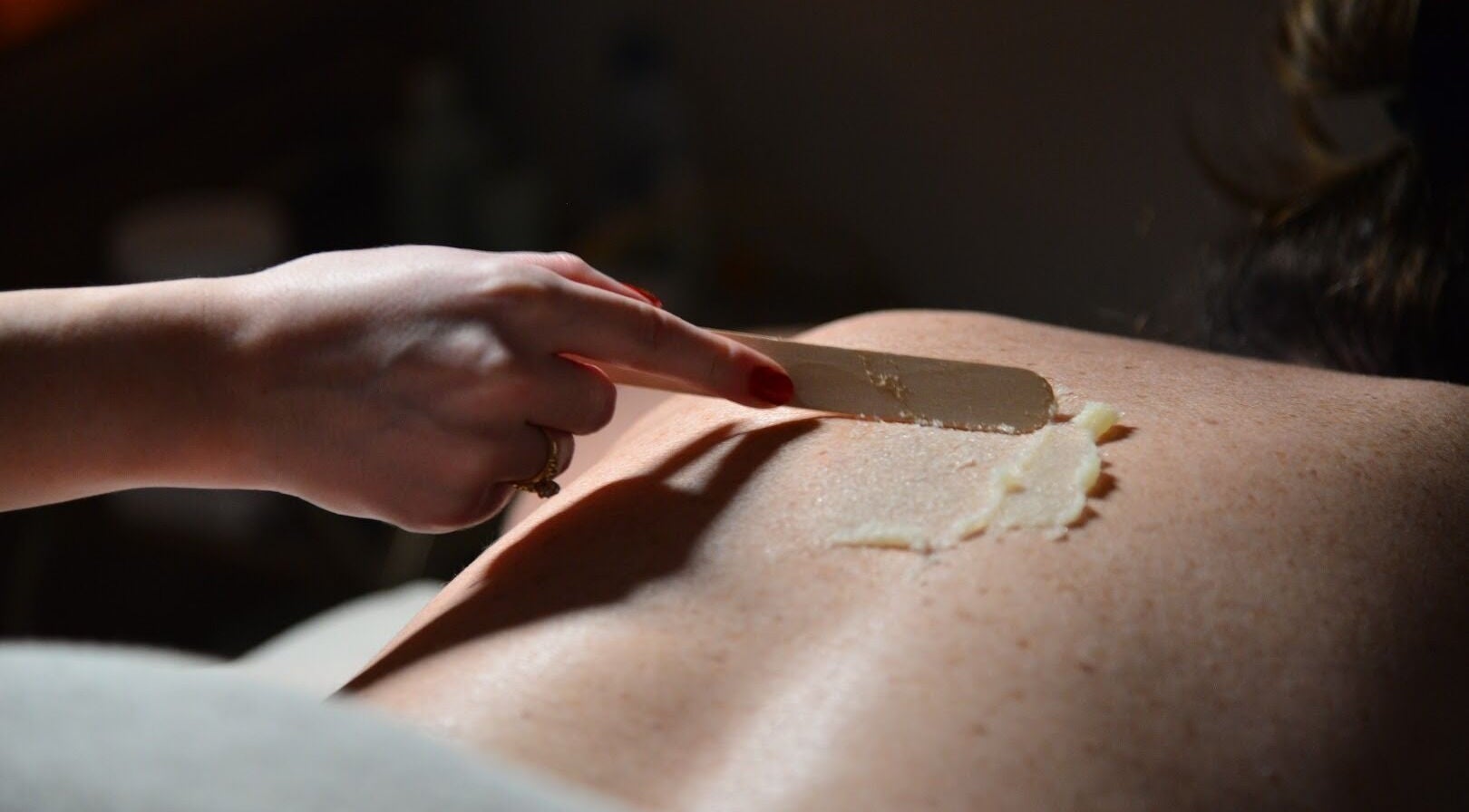 Relaxing exfoliation treatment at Spa Ukiyo in Stafford, England, GB enhancing skin health and relaxation.