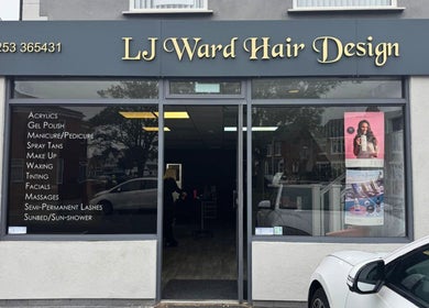 Exterior view of Clarissa K Beauty Boutique in Blackpool, England, GB showcasing its front window and signage.