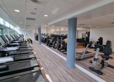 Spacious gym at Adam Emblen - Personal Training in Manchester, England, GB, featuring modern equipment.