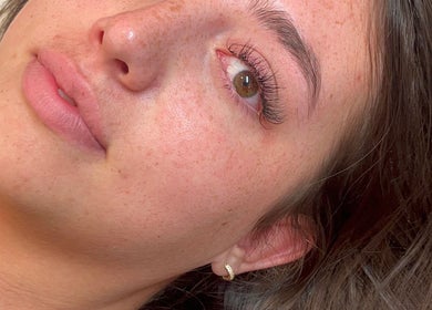 Close-up of woman with natural beauty at Ivy Bloom, Coggeshall, England, GB.