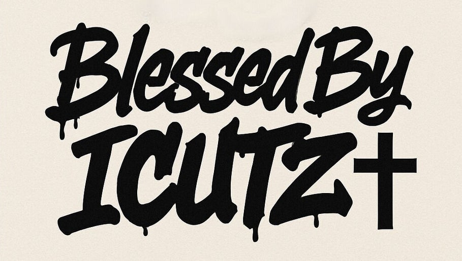 Logotipo estilizado BlessedBy_Icutz em grafite, Differdange, Esch-sur-alzette, LU.