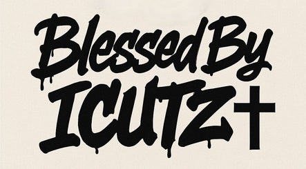 Logotipo estilizado BlessedBy_Icutz em grafite, Differdange, Esch-sur-alzette, LU.