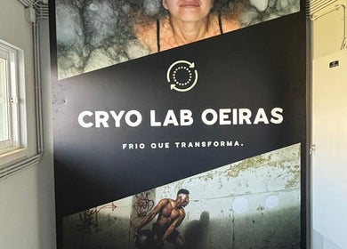 Cryo Lab Oeiras sign at Paço De Arcos, Lisboa, PT showcasing advanced cryotherapy.