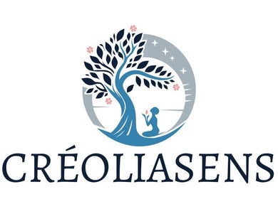 Logo de CréoliaSens, Baie-mahault, Basse-terre, GP. Design nature et bien-être.