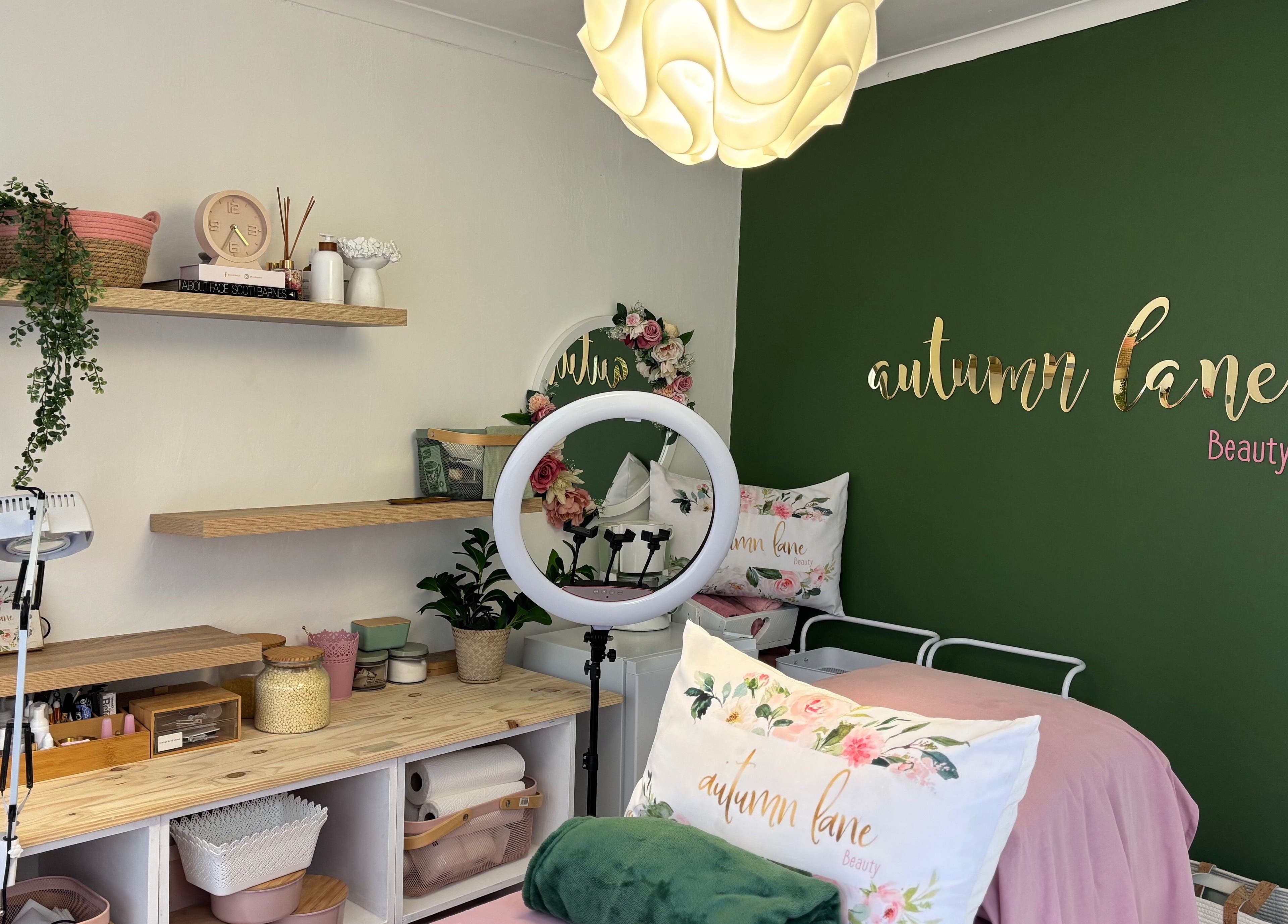 Inviting therapy room at Autumn Lane Beauty, Margate, Kwazulu-natal, ZA featuring elegant decor and equipment.