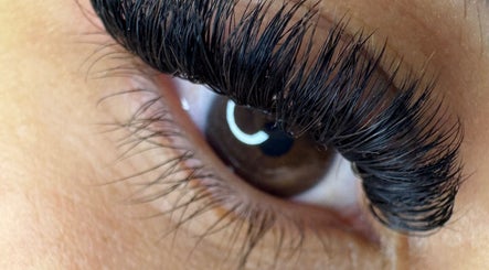 Close-up of expertly crafted eyelashes at Lashes By Juli, Rockdale, New South Wales, AU.