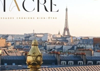 Vue sur la Tour Eiffel depuis Nacre, Paris, Île-de-France, FR. Beauté et bien-être urbain.