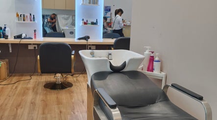 Modern styling station at Inspiration Salon, Kuching, Sarawak, MY offers a relaxing beauty experience.