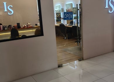 Inspiration Salon entrance in Kuching, Sarawak, MY with modern interior and inviting decor.