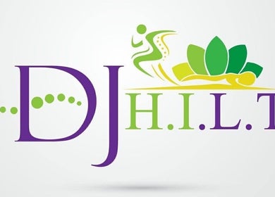 Colorful logo of Dj H.I.L.T Fitness & Contouring in Port of Spain featuring artistic elements.