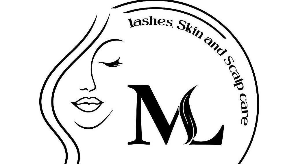 Logo of ML lashes Skin And Scalp Care in Melbourne, Victoria, AU featuring an elegant face silhouette.