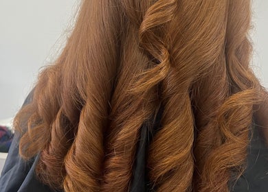 Vibrant auburn curls styled at KeratinbyYing @apt.hair in Richmond, Victoria, AU showcase expert craftsmanship.