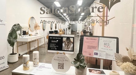 Keratin by Ying at Apt Hair in Richmond, Victoria, AU, showing elegant salon interior and pricing details.